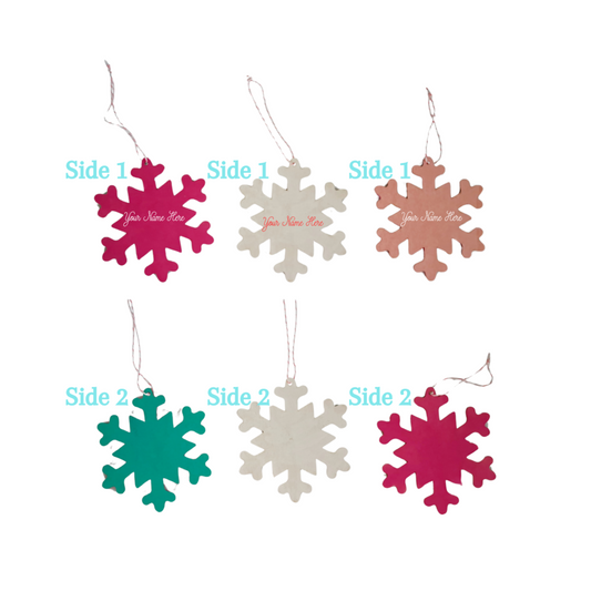 Personalized Snowflake Ornament