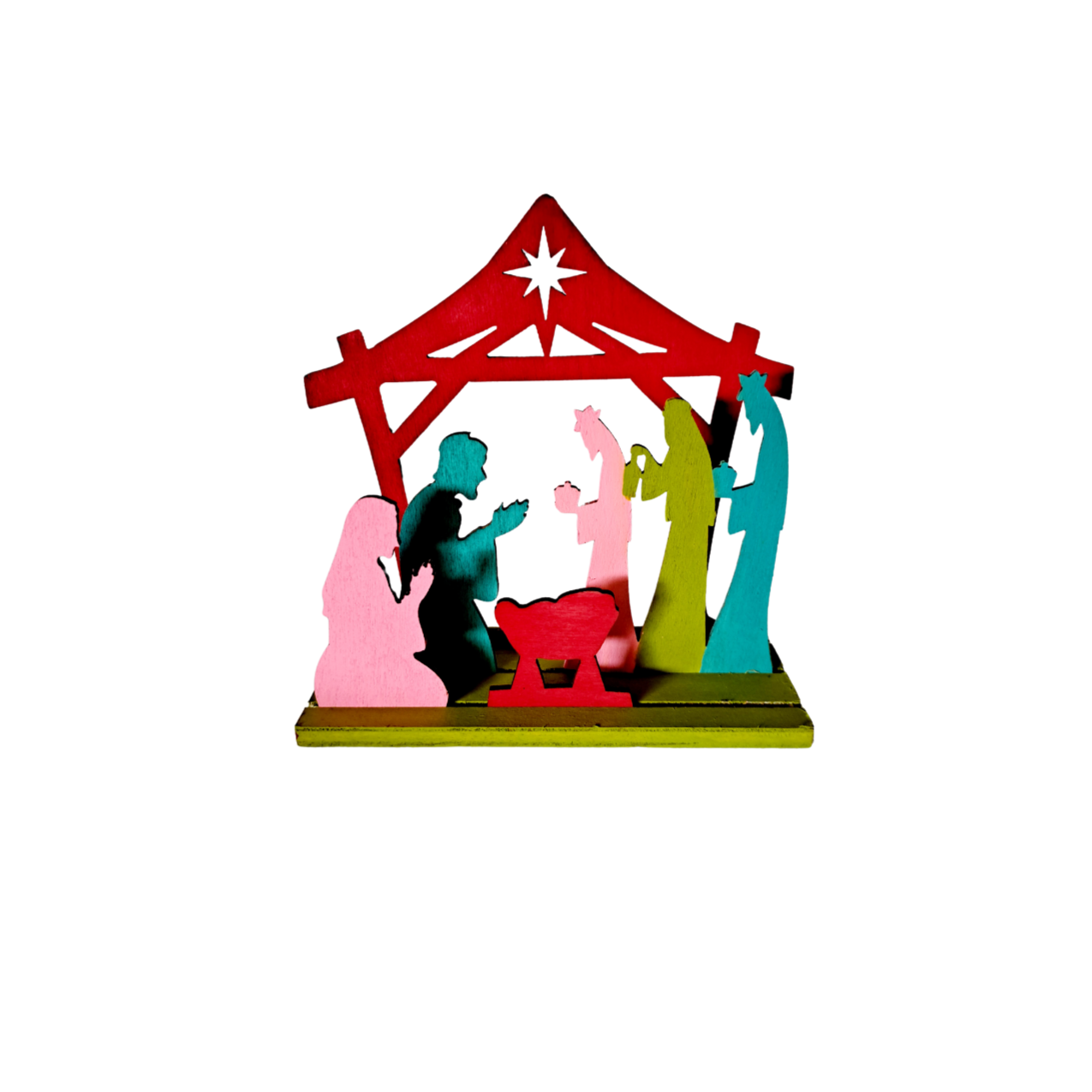 Merry and Bright Nativity Scene