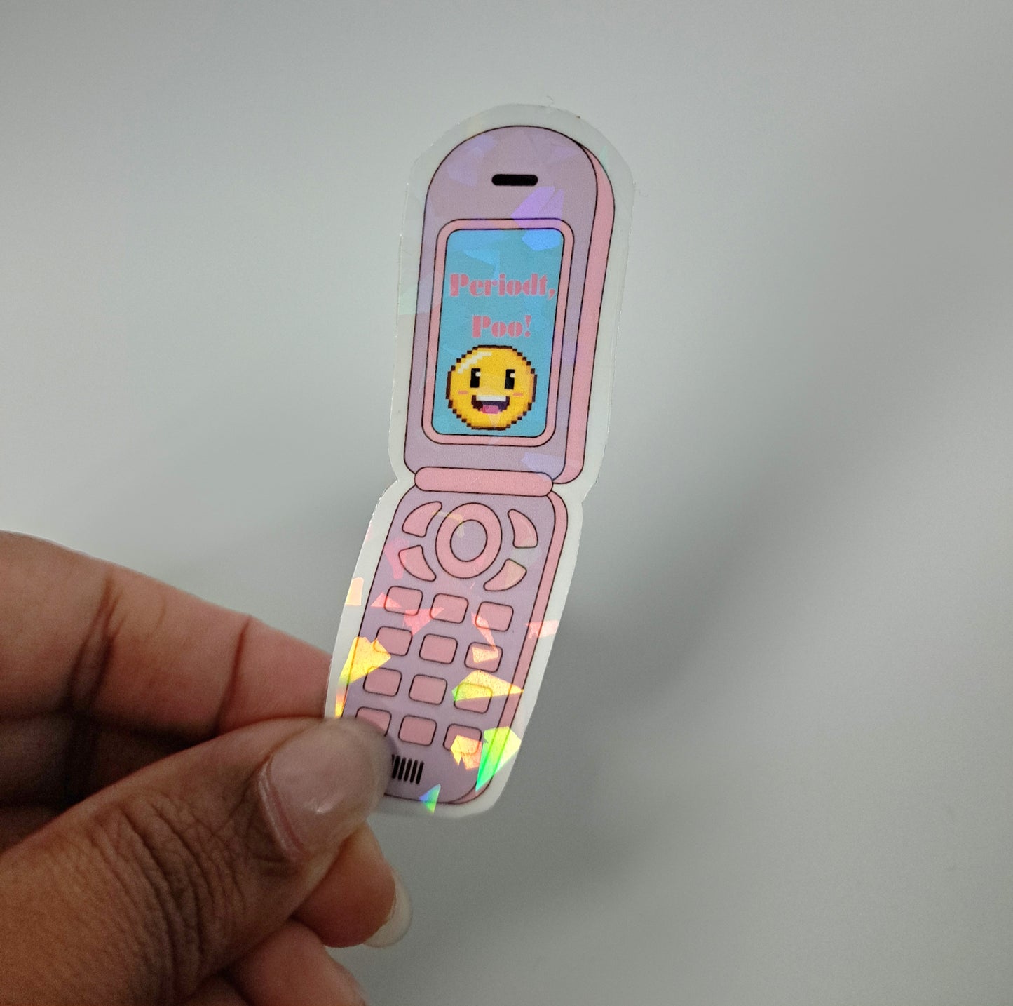 Retro Flip Phone Sticker