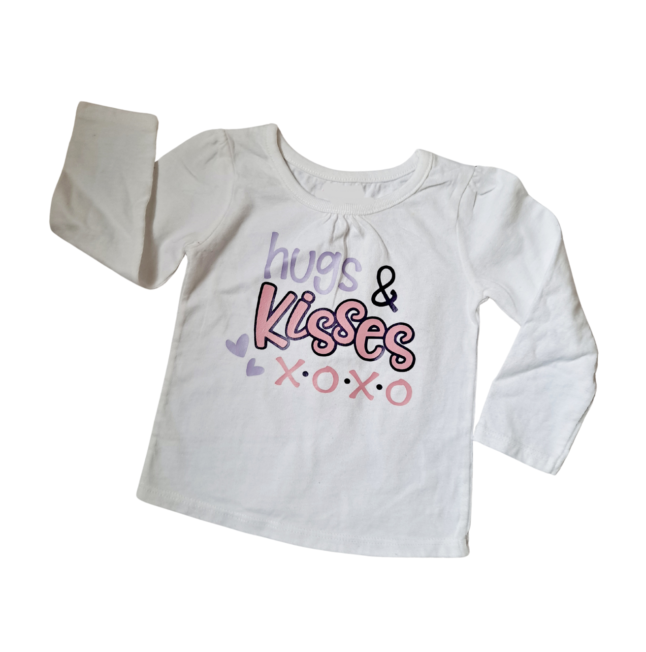 Hugs and Kisses Toddler Shirt & Hair Bow